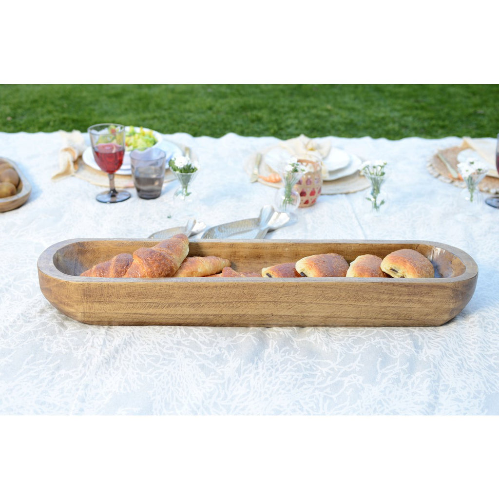 Houten decoratieve snit 81x17x10cm