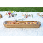 Houten decoratieve snit 81x17x10cm