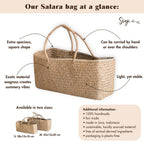 Handwoven tas gemaakt van zeegras salara (2 maten)