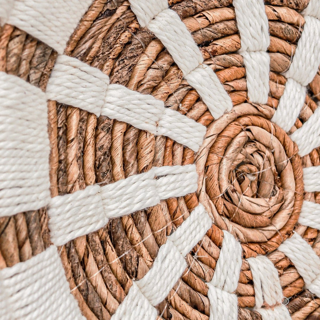 Wanddecoratie | Wandmand | Wandmand | Decoratieve schaal HUTAN van bananenvezel (2 maten)