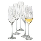 Set van 6 tempo champagne fluiten