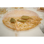 Hars pailletten rond glitterlade 30x30x1.5 cm