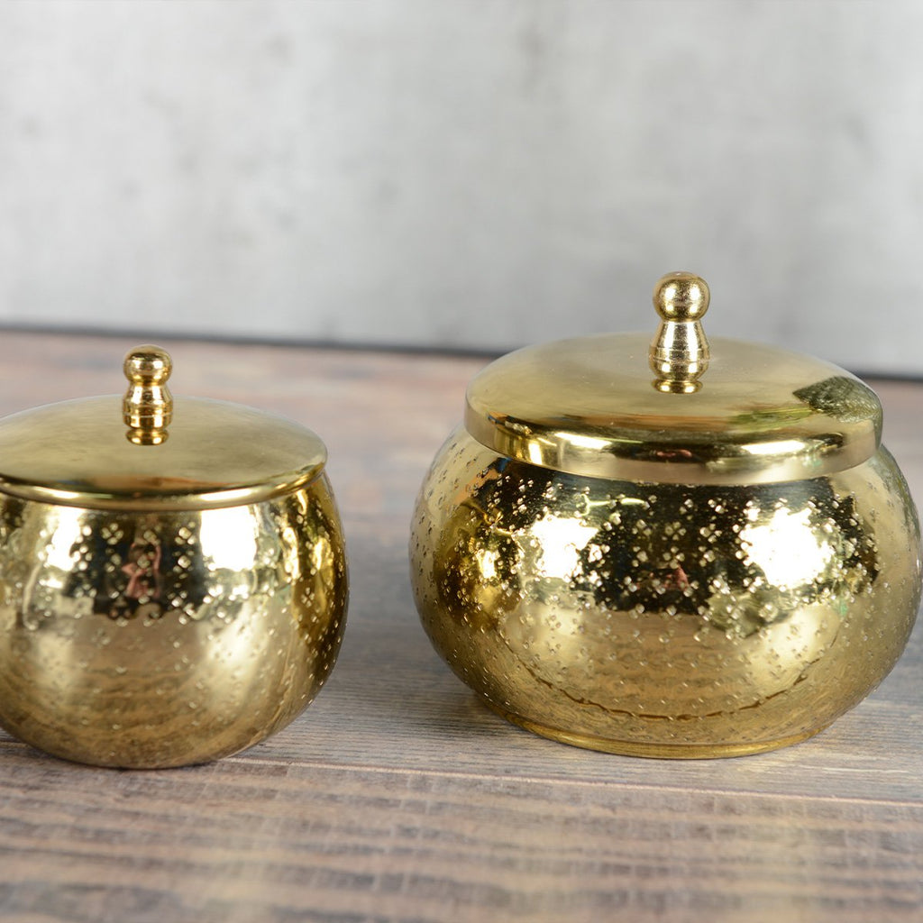 Groot model gouden ronde kaars