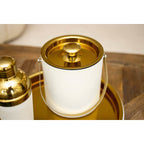 Ecru en Golden Ice Bucket 15x15x18.5 cm