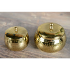 Groot model gouden ronde kaars