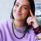 Natuursteen kralenketting 'SMALL' - lichtroze