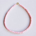 Natuursteen kralenketting 'SMALL' - lichtroze