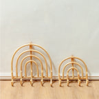 Rotan Kapstok Kapstokken Beige Wandhaken MAKU (2 maten)