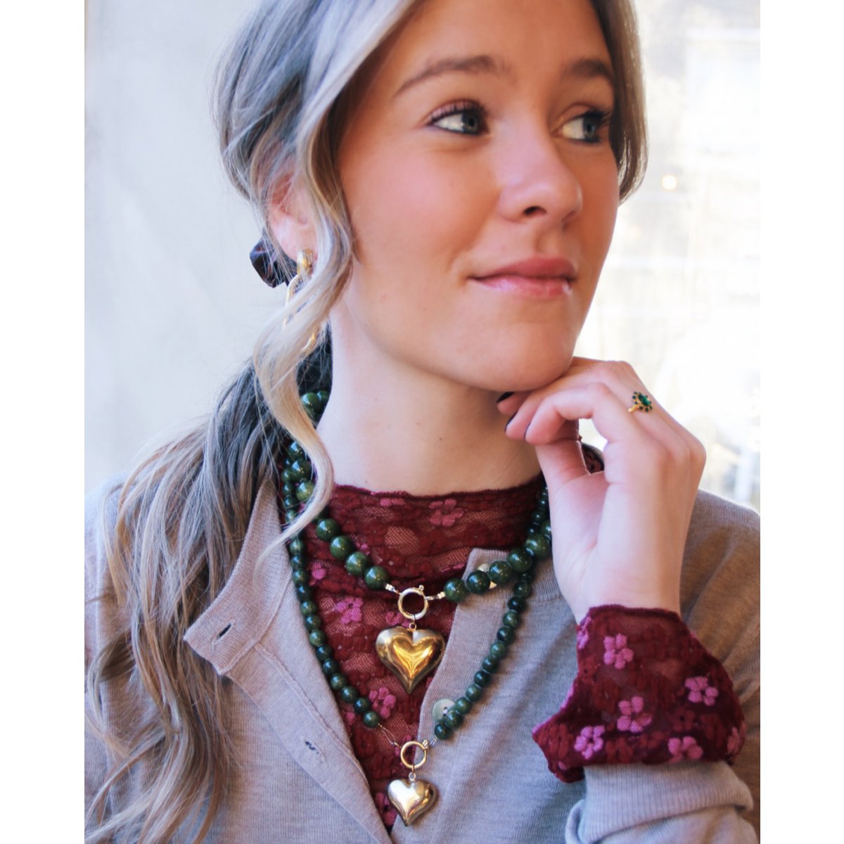 Kralenketting XXL - donkerblauw