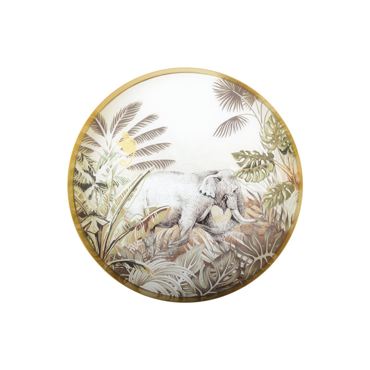 Kenia olifant ronde dienblad