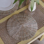 Placemat (Set van 2, 4 of 6) 35 cm | Tafelmat ALANG gemaakt van zeegras