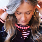 Kralenketting XXL - roze