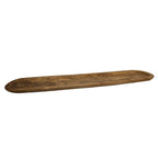 Lang rechthoekig houten decoratief dienblad 100x9x2,5 cm