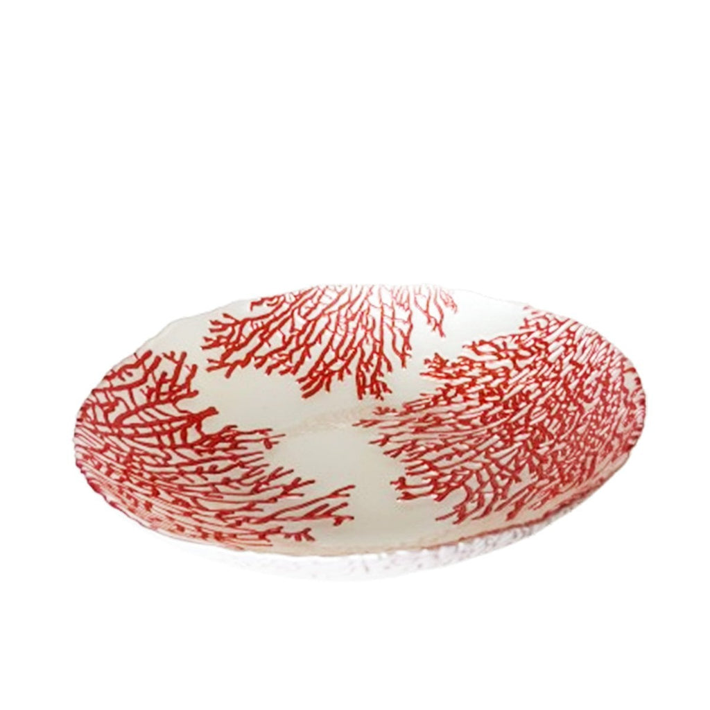 Koraal fruitschaal 30x30x7cm