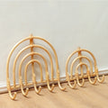 Rotan Kapstok Kapstokken Beige Wandhaken MAKU (2 maten)