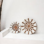 Wanddecoratie | Wandmand | Wandmand | Decoratieve schaal HUTAN van bananenvezel (2 maten)