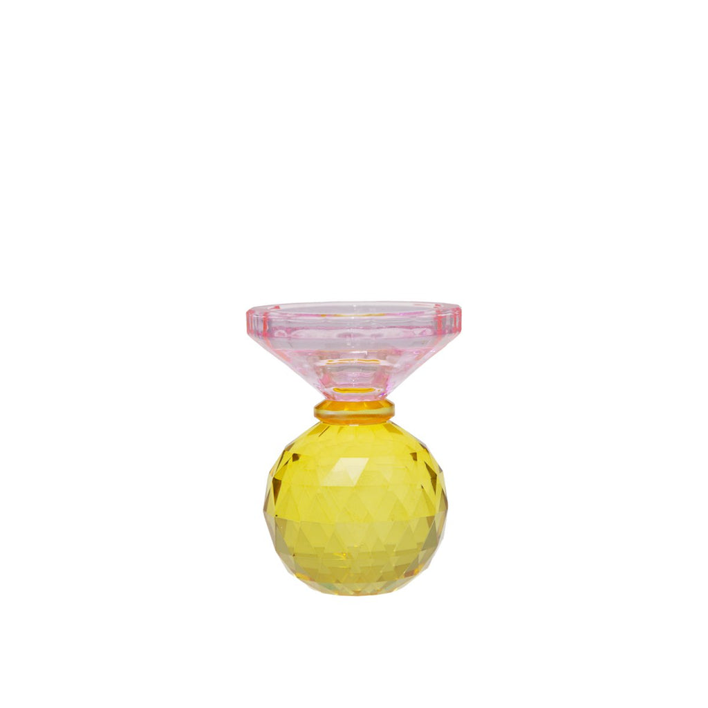 H10cm Amber en roze knop