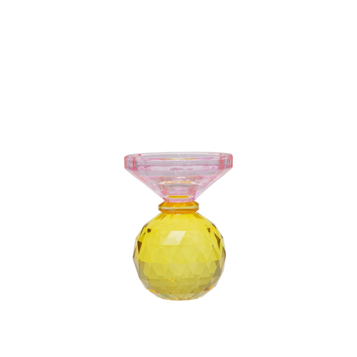 H10cm Amber en roze knop