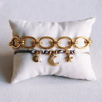 Gekoppelde ovale armband