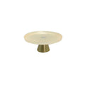 Vanille cake gerecht op goud 21x21x8cm