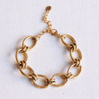 Gekoppelde ovale armband
