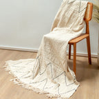 Katoenen deken | Sprei | Bedovertrek | Bankdeken 140x200 cm LINGGAH Handgeweven van katoen
