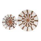 Wanddecoratie | Wandmand | Wandmand | Decoratieve schaal HUTAN van bananenvezel (2 maten)