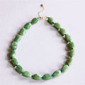 Kralenketting 'nugget' groot - groen
