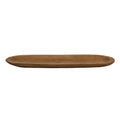 Lang houten ovale decoratieve lade 50x13x3cm