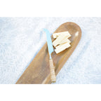 Lang houten ovale decoratieve lade 50x13x3cm