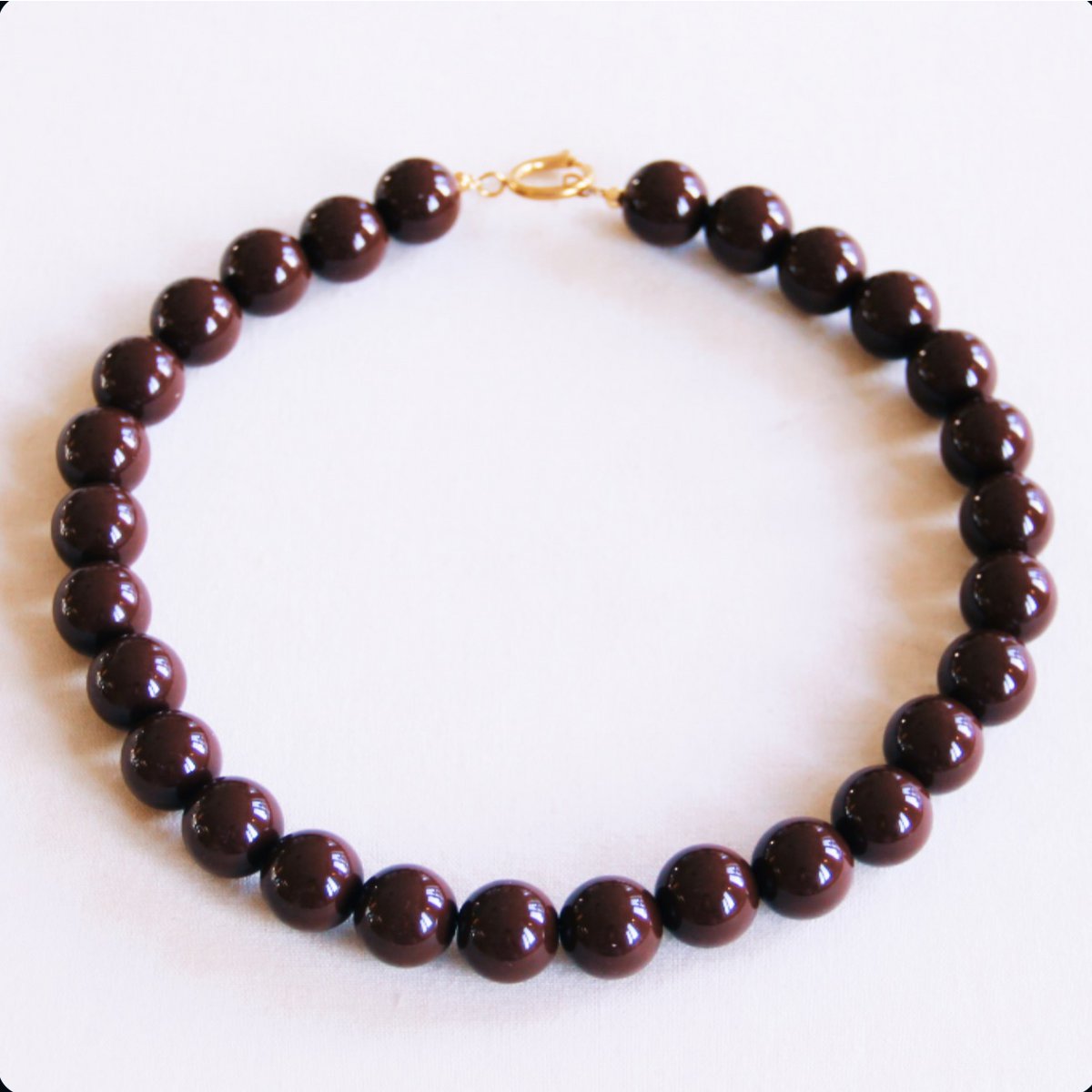 Kralenketting XXL - bruin