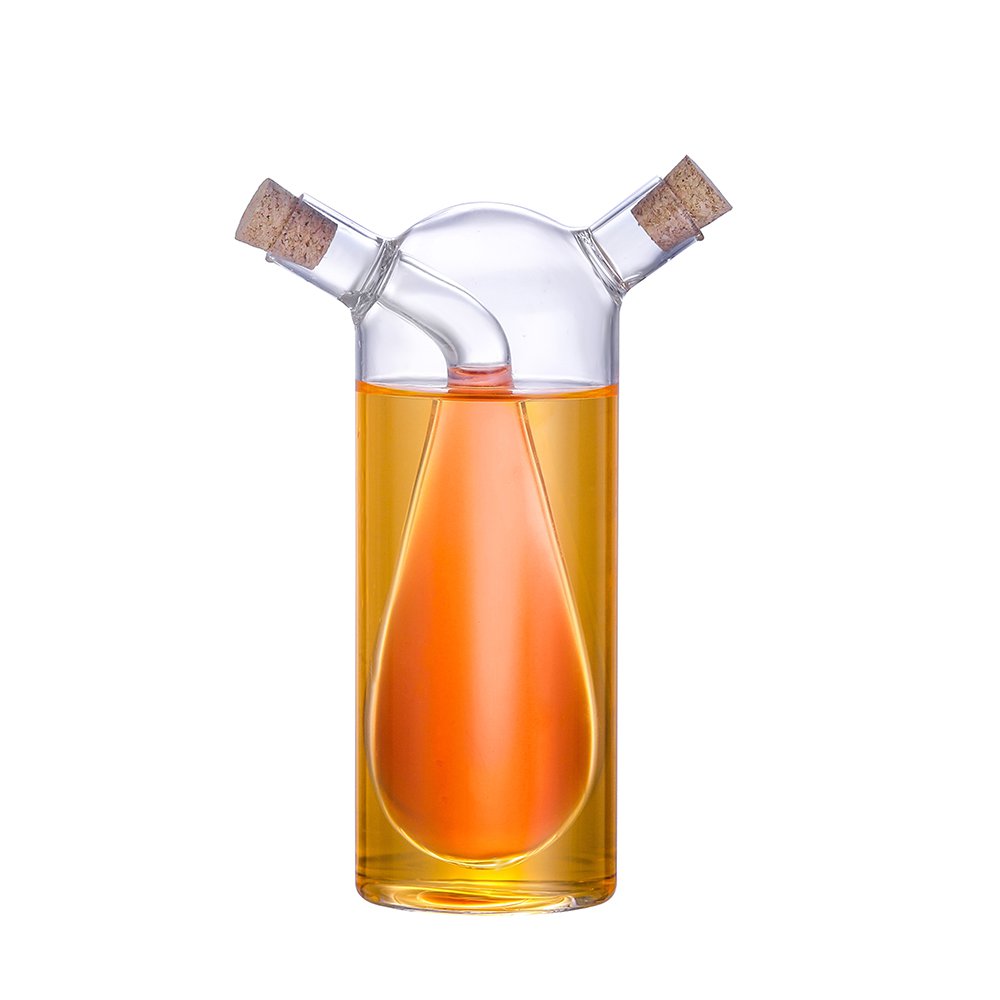 340 ml en 90 ml glasolie en glazen azijn